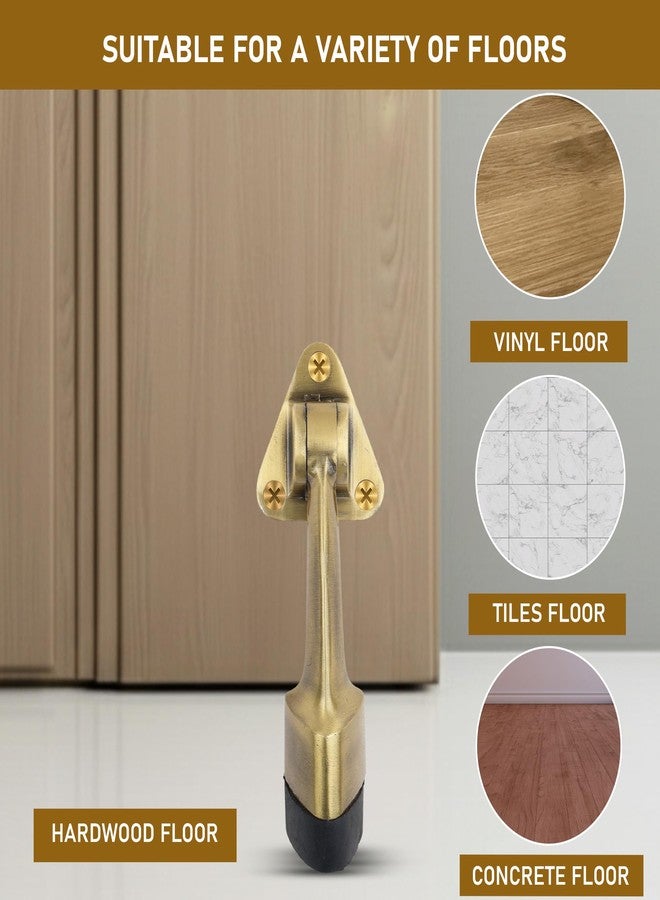 DHSVS Premium 5-Inch Door Stopper for Main Door with Antique/Stopper with Rubber Grip for Home,Office and Hotel(Pack of 8) - Image 3